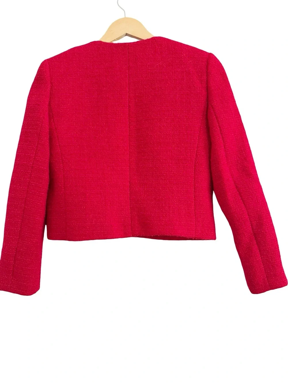 J. Crew Lady Jacket Maritime Tweed Festival Blazer Red 00